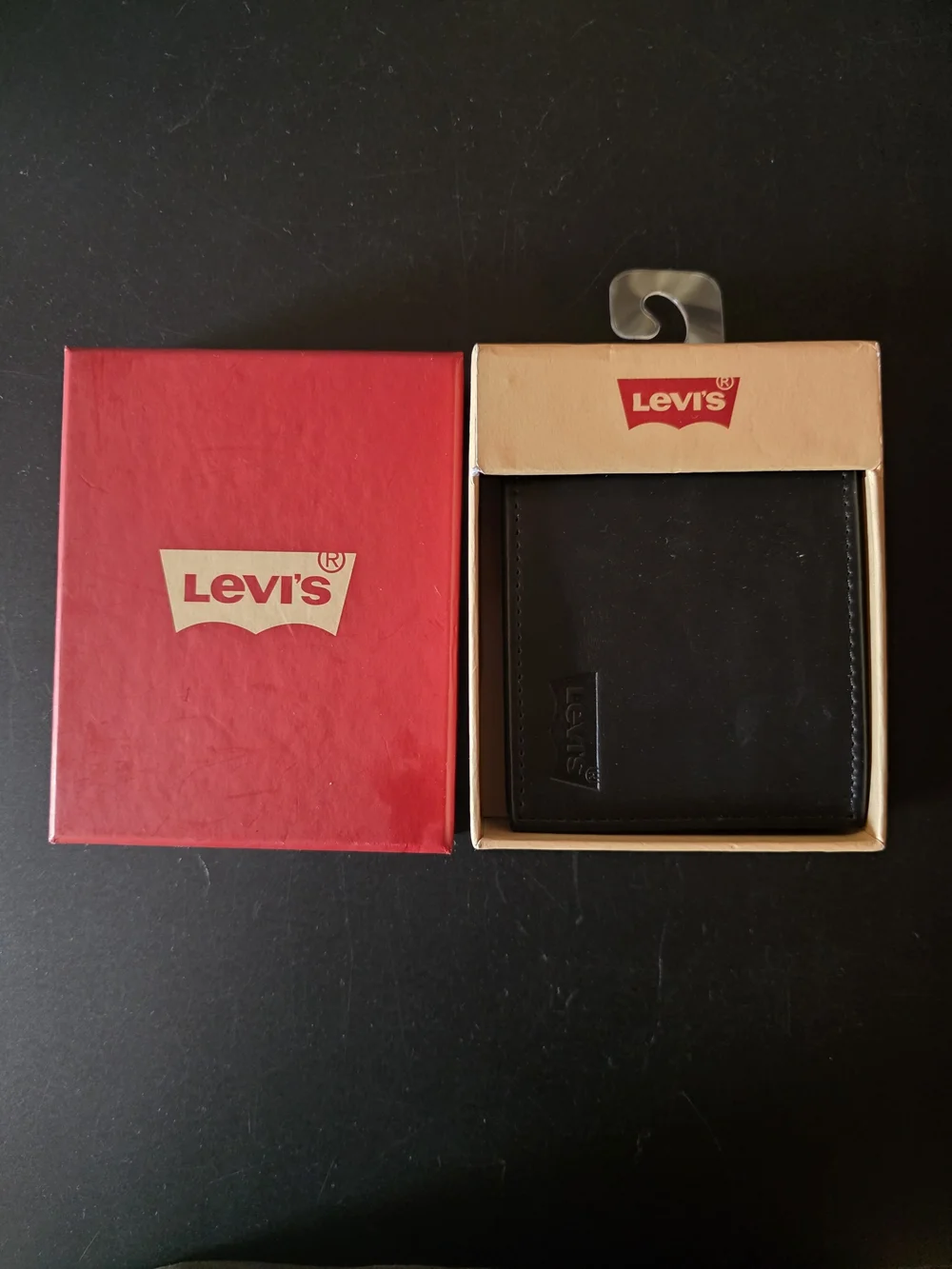 Levi's Black Leather Bi-Fold Wallet